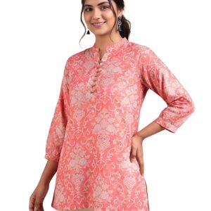 Leriya Fashion Tunic Tops for Women Stylish | Tunic Tops for Women Cotton – Long Top for Woman | Woman Ethnic Printed Western Top Kurtis